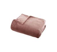 Paris Prix Plaid doux Flanel 125x150 cm uni Rose