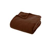 Atmosphera - Plaid Flanelle ollis Marron Tonka 230x180cm