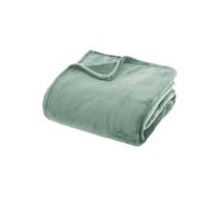 Créateur d'intérieur - Plaid en Flanelle Uni "Ollis" 180x230cm Vert Céladon