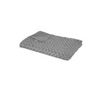 Plaid Fourrure bouclée 120x160cm gris ardoise foncé Gris