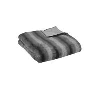 Atmosphera - Plaid imitation fourrure Grizzli 180x230 cm Gris