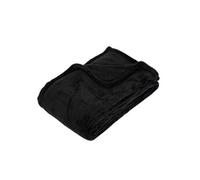 Atmosphera – Plaid Créateur d'intérieur polaire microfibre 125x150 cm Noir