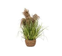 Atmosphera Créateur d'intérieur - Plante Herbe Artificielle en Pot "Maxime" 80cm Vert Vert G