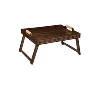 Créateur d'intérieur - Plateau sur Pied en Bois "Namaste" 45cm Marron