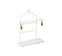 Créateur d'intérieur - Porte-Bijoux Déco "Idylle Folk" 29cm Blanc