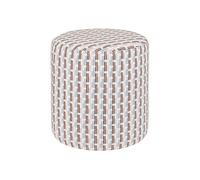 Atmosphera Créateur d'intérieur - Pouf Chenille à Motifs "Sky Lounge" 38cm Beige Beige