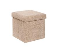 Créateur d'intérieur - Pouf Coffre Pliable "Soana" 38cm Taupe