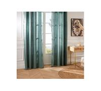 Atmosphera Créateur d'intérieur - Rideau à Oeillets "Santana" 130x260cm Vert Céladon Vert G