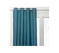 Atmosphera - Rideau isolant Neal à œillets - doublure polaire - 140x260 cm - Bleu égéen