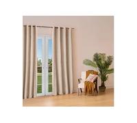 Créateur d'intérieur - Rideau Isolant Effet Laine "Kys" 140x260cm Beige