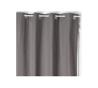 Rideau Isolant en Coton Isa 140x260cm Gris Foncé Gris, Gris