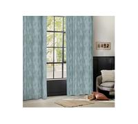 Rideau ""Wimbi"" jacquard bleu clair 140x260cm - Atmosphera createur d'interieur