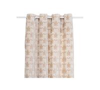 Rideau ""Luna"" jacquard velours lin 140x260cm - Atmosphera createur d'interieur