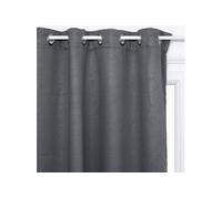 Atmosphera – Rideau occultant « Feuilles » – Gris foncé – 140x260 cm