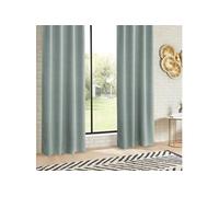 Atmosphera Créateur d'intérieur - Rideau Occultant "Topa" 140x260cm Vert Céladon Vert