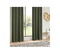 Atmosphera – Rideau occultant « Odelie » 140x260 cm vert kaki