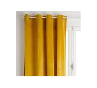 Rideau occultant velours jaune moutarde 140x260cm - Atmosphera createur d'interieur