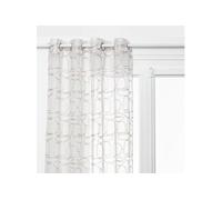 Atmosphera Créateur d'intérieur - Rideau Voilage Brodé "Hania" 140x240cm Beige Beige