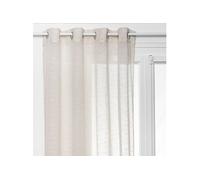 Créateur d'intérieur - Rideau Voilage Floqué "Fred" 140x240cm Beige