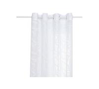 Atmosphera Créateur d'intérieur - Rideau Voilage Motifs Feuilles "Lazi" 140x240cm Blanc G