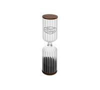 Atmosphera Créateur d'intérieur - Sablier Déco en Bois "Café" 30cm Transparent G