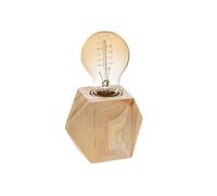Atmosphera - Lampe socle Bahia - bois H8 cm