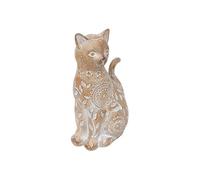 Atmosphera Créateur d'intérieur - Statuette Chat Déco "Lindo" 18cm Beige Beige G