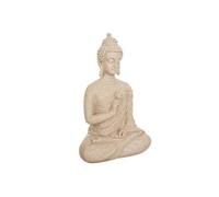 Créateur d'intérieur - Statuette Déco Bouddha Assis "Salma" 27cm Beige