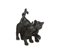Atmosphera Statuette déco «Couple Chatons» 15 cm Noir