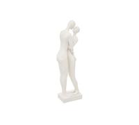 Statuette Déco Couple "Rivi" 33cm Blanc
