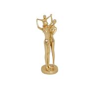 Créateur d'intérieur - Statuette Déco Famille en Résine "Hapi' 28cm Doré