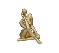 Atmosphera – Statuette déco femme «Le Collectionneur» H.25 cm Doré