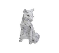 Atmosphera Statuette Renard en résine blanche H25-5 cm