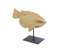 Créateur d'intérieur - Statuette Poisson en Résine "Océane" 25cm Doré