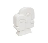 Atmosphera – Statuette visage en céramique « Soleya » 26 cm Blanc