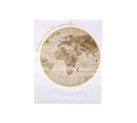 Atmosphera Créateur d'intérieur - Sticker Plat Mural Loft 70x87cm Naturel & Blanc Blanc