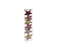 Atmosphera Créateur d'intérieur - Sujet de Noël 6 Pièces "Nouvelle Orléans" 7cm Rose Rose