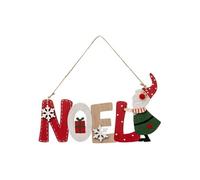 Créateur d'intérieur - Sujet de Noël en Bois "Lutin" 22cm Rouge