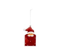 Créateur d'intérieur - Sujet de Noël en Métal "Lettre Père Noël" 9cm Rouge
