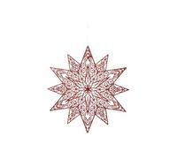 Atmosphera Créateur d'intérieur - Sujet de Noël "Étoile Maxi" 48cm Rouge Rouge G