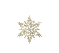Créateur d'intérieur - Sujet de Noël "Flocon Arabesque" 35cm Or