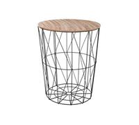 Atmosphera Créateur d'intérieur - Table d'Appoint Design "Kumi" 57cm Noir Noir, Noir G