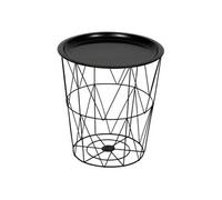 Atmosphera - Table d’appoint Kumi Noir 40x37x37cm