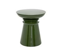Atmosphera – Table d'appoint Totem Jaya – en métal – D38 cm – Vert – pour chambre, salon, entrée