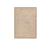 Créateur d'intérieur - Tableau Déco en Relief "Azra" 50x70cm Beige