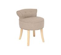 Atmosphera Tabouret Firmin - Pin beige - 58 x 49 x 46 cm