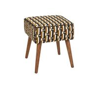 Atmosphera – Tabouret d'appoint Chiara – Noir, jaune moutarde et blanc