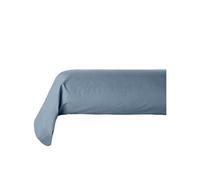 Atmosphera Créateur d'intérieur - Taie de Traversin Alban 85x185cm Bleu Orage Bleu