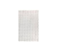 Tapis Imitation Fourrure 3D "Zephy" 60x90cm Blanc