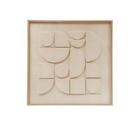 Créateur d'intérieur Toile Déco 3D Catalina Polystyrène MDF 60x60cm Blanc